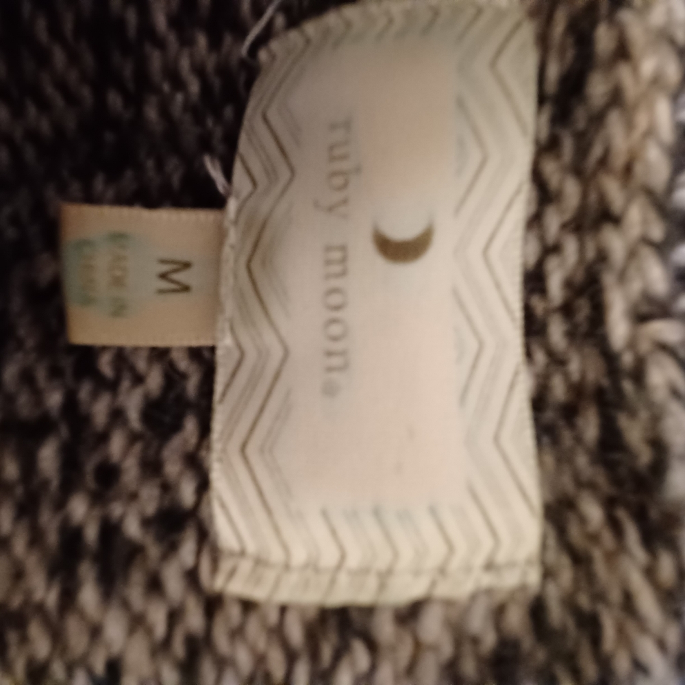 Ruby Moon Size Medium Wool Blend Open Front Cardi… - image 4